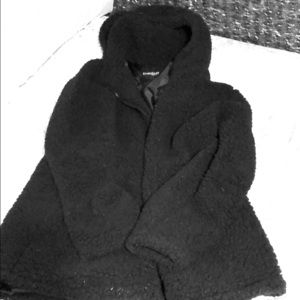 Bebe fluffy teddy coat